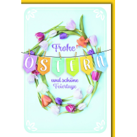 Ostern Grußkarte mit Briefumschlag Bunte...