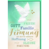 A Firmung Glückwunschkarte mit Briefumschlag...