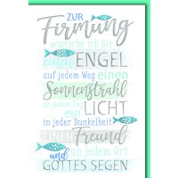 Firmung Glückwunschkarte mit Briefumschlag Auf jedem...