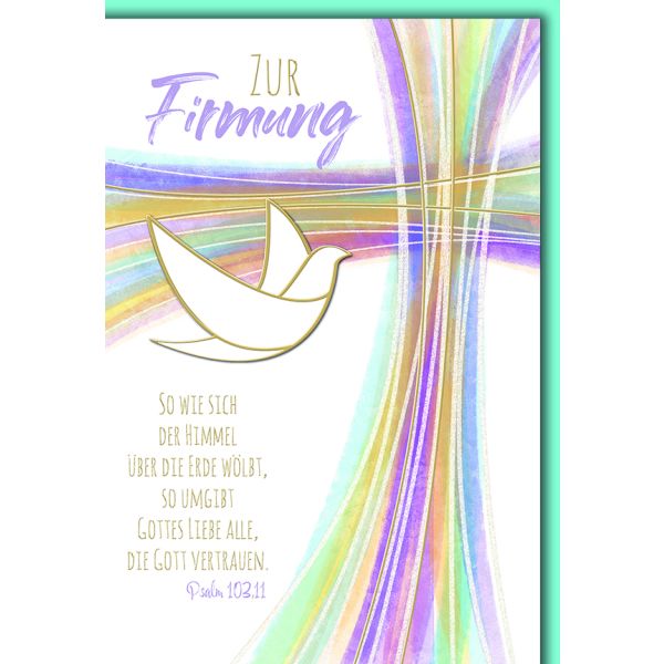 Firmung Glückwunschkarte mit Briefumschlag So wie sich der Himmel…