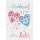 Hochzeit - 4 Styles – Glückwunschkarte im Format 11,5 x 17 cm mit Umschlag – Zur Hochzeit alles Liebe – Herzen – BSB