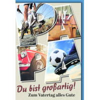 Vatertag Grußkarte mit Briefumschlag Du bist...