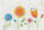 A - Ohne Text - Blanco - 4 Styles - Glückwunschkarte im Format 11,5 x 17 cm mit Umschlag – Blumen – BSB