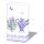 Taschentücher 10 Stück in der Packung 4-lagig Lawendel Flieder Hdkf Lovely lavender white