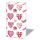 Taschentücher 10 Stück in der Packung 4-lagig Herzen Blumen Valentinstag Muttertag Liebe Hdkf Lovely hearts