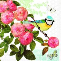 Servietten Lunch 33x33cm 3-Lagig 20 Servietten Vogel...