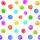 Servietten Lunch 33x33cm 3-Lagig 20 Servietten bunte Punkte Napkin 33 Polka dots white