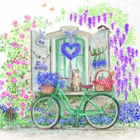 Servietten Lunch 33x33cm 3-Lagig 20 Servietten Fahrrad...
