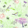 Servietten Lunch 33x33cm 3-Lagig 20 Servietten Vögel Schmetterlinge Napkin 33 Birds and butterflies green