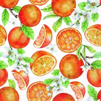 Servietten Lunch 33x33cm 3-Lagig 20 Servietten Orangen...