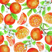 Servietten Lunch 33x33cm 3-Lagig 20 Servietten Orangen...
