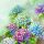 Servietten Lunch 33x33cm 3-Lagig 20 Servietten Hortensien Napkin 33 Hydrangea shades