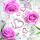 Servietten Lunch 33x33cm 3-Lagig 20 Servietten Herzen & Rosen Napkin 33 Loreen
