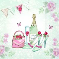 Servietten Lunch 33x33cm 3-Lagig 20 Servietten Schuhe...