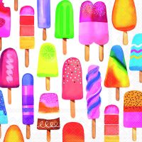 Servietten Lunch 33x33cm 3-Lagig 20 Servietten Lollipops...
