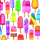 Servietten Lunch 33x33cm 3-Lagig 20 Servietten Lollipops Lutscher Napkin 33 Delicious popsicles