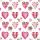 Servietten Lunch 33x33cm 3-Lagig 20 Servietten Herzen Blumen Valentinstag Muttertag Liebe Napkin 33 Lovely hearts