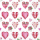 Servietten Lunch 33x33cm 3-Lagig 20 Servietten Herzen Blumen Valentinstag Muttertag Liebe Napkin 33 Lovely hearts