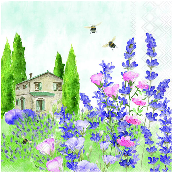 Ambiente Servietten Lunch 33x33 Cm – Girasoli Motiv, 20 Stück