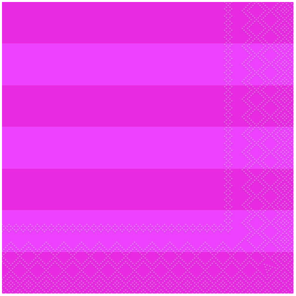 Servietten Lunch 33x33cm 3-Lagig 20 Servietten Streifen pink rosa Napkin 33 Block stripe pink