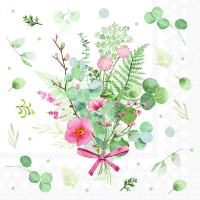 Servietten Lunch 33x33cm 3-Lagig 20 Servietten Farn...