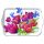 Serviertablett aus Melamin Tulpenstrauß Tray melamine 13x21 cm Tulips of joy