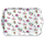 Serviertablett aus Melamin Röschen Tray melamine 13x21 cm Charlotte white