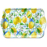 A Serviertablett aus Melamin Mediterrane Zitronen Tray...