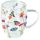 A Doppelwandiger Glasbecher Ø 8,5 h 11 cm Schmetterlingsgarten Double-walled glass 0.35 L Butterfly garden white