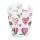 Wasserglas Ø 8 h 9 cm Herzen Blumen Valentinstag Muttertag Liebe Water glass 0.25 L Lovely hearts