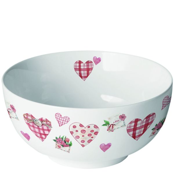 Schale Schälchen Schüssel Ø 14 h 6,5 cm  Herzen Blumen Valentinstag Muttertag Liebe Bowl Lovely hearts