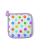 Topflappen 20x20cm bunte Punkte Potholder Polka dots white