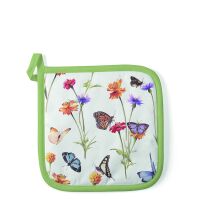 A Topflappen 20x20cm Schmetterlingsgarten Potholder...