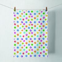 Geschirrtuch Küchenhandtuch 50x70cm bunte Punkte...