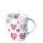 Becher Ø 7 Höhe 8,5 cm Herzen Blumen Valentinstag Muttertag Liebe Mug 0.2 L Lovely hearts