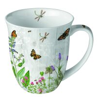 Becher Ø 10cm Höhe 10,5 cm Kräutergarten...