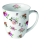 Becher Ø 10cm Höhe 10,5 cm Röschen Mug 0.4 L Charlotte white