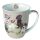 Becher Ø 10cm Höhe 10,5 cm Hunde Welpen Rassen Mug 0.4 L Playing puppies