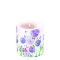 Kerze Ø 7,5cm Höhe 9 cm Pusteblumen...