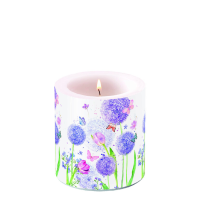 Kerze Ø 7,5cm Höhe 9 cm Pusteblumen...