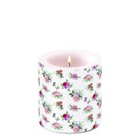 Kerze Ø 7,5cm Höhe 9 cm Röschen Candle...