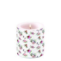 Kerze Ø 7,5cm Höhe 9 cm Röschen Candle...
