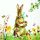 Servietten Lunch 33x33cm 3-Lagig 20 Servietten Ostern Retrohase Eier Napkin 33 Vintage Easter bunny