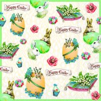A Servietten Lunch 33x33cm 3-Lagig 20 Servietten Ostern...