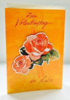Valentinstag - Glückwunschkarte zum Valentinstag im Format 11,5 x 17 cm mit Umschlag - UVP: € 2,25