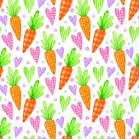 Servietten Lunch 33x33cm 3-Lagig 20 Servietten Karotten...