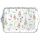 A Serviertablett aus Melamin Ostern Hasen Gans Blumen Tray melamine 13x21 cm Easter garden
