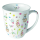 Becher Ø 10cm Höhe 10,5 cm Ostern Hasen Gans Blumen Mug 0.4 L Easter garden