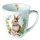 A Becher Ø 10cm Höhe 10,5 cm Ostern Hase in Kranz Mug 0.4 L Cute Easter rabbit