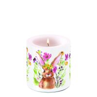 Kerze Ø 7,5cm Höhe 9 cm Ostern Hase Kaninchen...